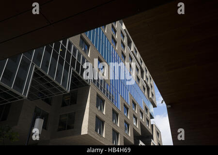 Büro-Viertel-Barcode in Oslo Stockfoto