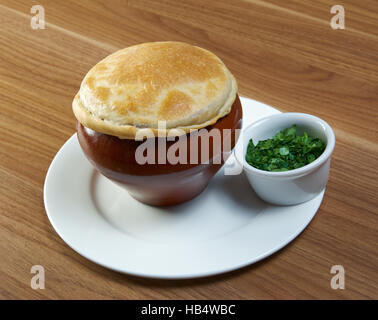 Russische Gemüsesuppe Stockfoto