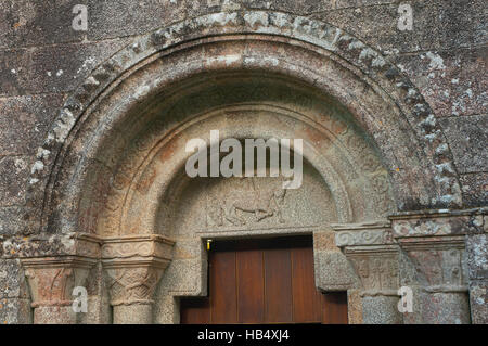 Benediktiner Kloster von San Juan de Caaveiro (10. Jahrhundert), Pontedeume, La Coruña Provinz, Region Galicien, Spanien, Europa Stockfoto