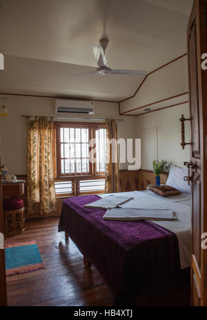 Zimmer auf Hausboot, Backwaters von Kerala, Indien Stockfoto