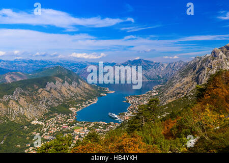 Die Bucht von Kotor - Montenegro Stockfoto