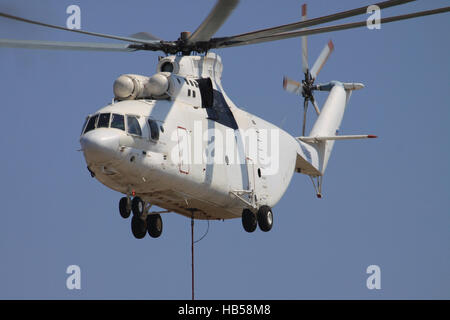 Zakynthos/Griechenland 3. August 2015: Mil Mi 26 Flughafen Zakynthos. Stockfoto