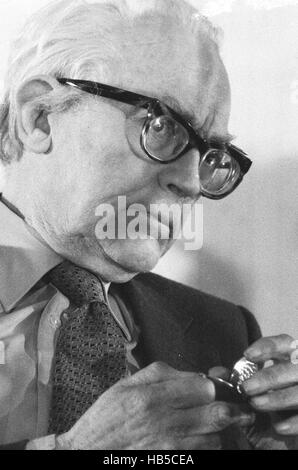 Labour Leader Michael Foot unterstützt Peter Tatchell als Labour-Kandidat für Bermondsey in der Bermondsey durch Wahl 1983 Stockfoto