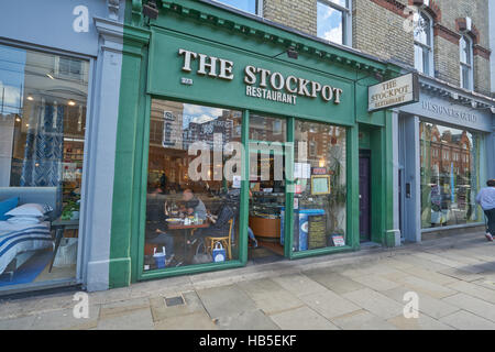 der Suppentopf Chelsea, billiges Restaurant, London Stockfoto