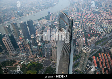 Das Shanghai World Financial Center, Shanghai, China Stockfoto