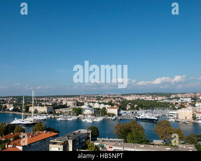 Blick aus der Glocke Turm der Kathedrale von St. Anastasia, Zadar, Dalmatien, Kroatien. Stockfoto