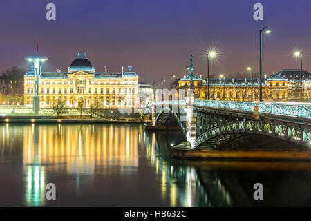 Universität Lyon Brücke Stockfoto