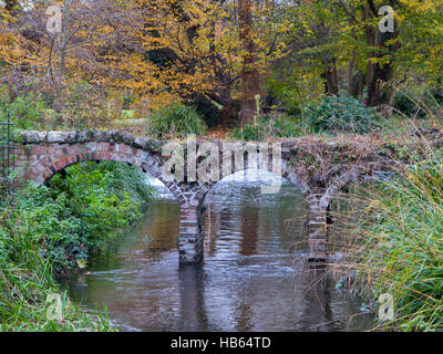 Fluß Wandle, Morden Halle Stockfoto