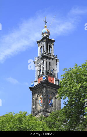 Westerkerk in Amsterdam in den Niederlanden Stockfoto