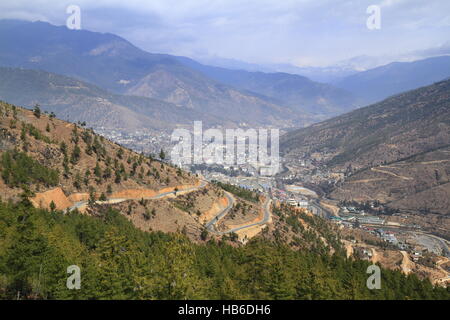 Die Stadt von Thimphu, Bhutan Stockfoto