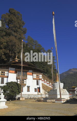 Kurjey Lhakhang Kloster Stockfoto