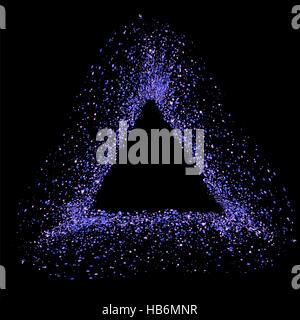 Blaues Dreieck Frame Stockfoto