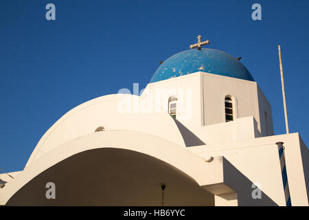 Straßen von Santorini Stockfoto