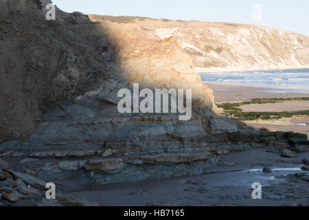 Wealden Felsen, Swanage, Dorset, Großbritannien Stockfoto