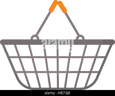 Shopping Warenkorb Symbol flach Stil. isoliert auf weißem Hintergrund. Tasche. Vektor-Illustration. Stock Vektor