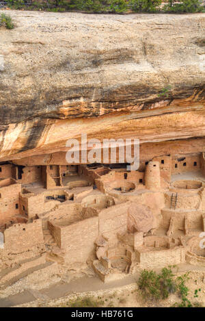 Anasazi-Ruinen, Cliff Palace, Mesa Verde National Park, UNESCO-Weltkulturerbe, 600 n. Chr. - 1.300 n. Chr., Colorado, USA Stockfoto