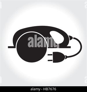 Kreissäge Werkzeug Symbol schwarze Silhouette. Element-Logo, isoliert auf einem weißen Hintergrund. Vektor-illustration Stock Vektor