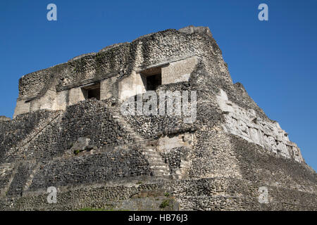 Castillo, Maya-Ruinen Xunantunich, außerhalb von San Ignacio, Belize Stockfoto