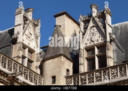 Das Musée national du Moyen Âge im Hôtel de Cluny, Paris, Frankreich. Stockfoto