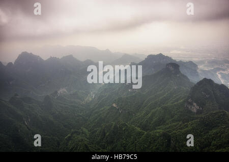 Tianmen Berglandschaft und Sicht Stockfoto