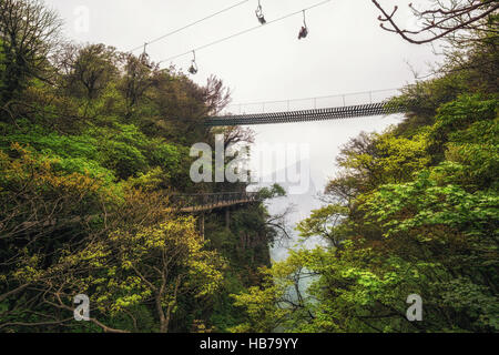 Tianmen Berglandschaft und Sicht Stockfoto
