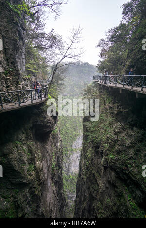 Tianmen Berglandschaft und Sicht Stockfoto