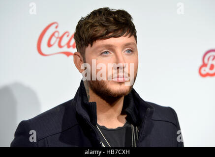 James Arthur während Hauptstadt Jingle Bell Ball mit Coca-Cola in der Londoner O2 Arena. PRESSEVERBAND Foto. Bild Datum: Sonntag, 4. Dezember 2016. Bildnachweis sollte lauten: Hannah McKay/PA Wire Stockfoto