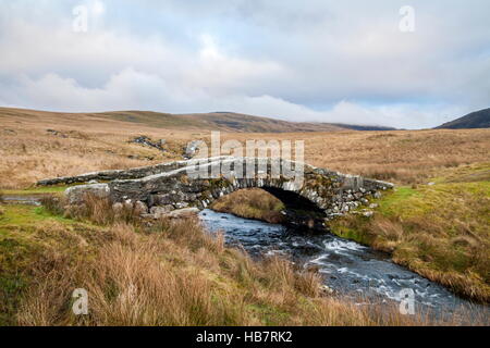 Pont Scethin Brücke, die Teil der alten Drovers Weg vom Harlech zum Ortszentrum in der Nähe von Dyffryn Ardudwy Stockfoto