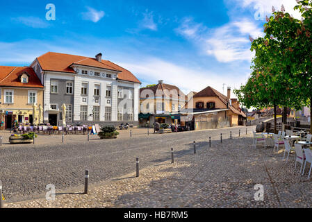 Stadt von Samobor Blick Platz Stockfoto