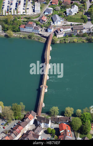 Bad Säckingen, Historische Holzbrücke, Stockfoto