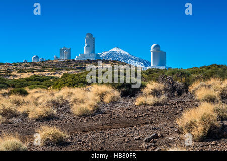 Observatorium auf Teneriffa Teide-Nationalpark Stockfoto