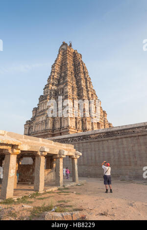 Tempelruinen in Hampi, Karnakata, Indien Stockfoto