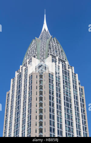 Der RSA Battle House Tower, das höchste Gebäude in dem Zustand, in der Innenstadt von Mobile, Alabama. Stockfoto