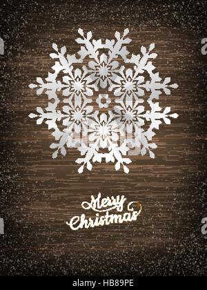 Papier Weihnachten Schneeflocke. EPS 10 Stock Vektor