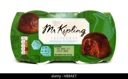 Herr Kipling sticky Toffee Pudding Stockfoto