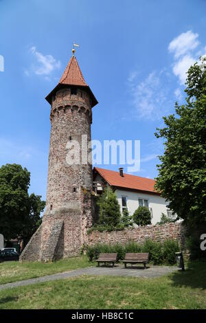 Hexen Turm ladenburg Stockfoto