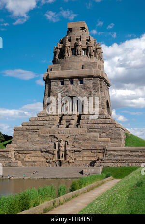 Das Denkmal für die Schlacht der Nationen, Völkerschlachtdenkmal, Leipzig, Sachsen, Deutschland Stockfoto