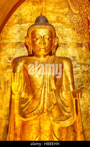 Buddha-Statue im Ananda-Tempel Stockfoto