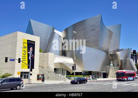 LA Phil, Los Angeles Philharmonic Orchestra, Walt Disney Concert Hall, Architekt Frank Gehry, Downtown, Los Angeles, Kalifornien, USA Stockfoto