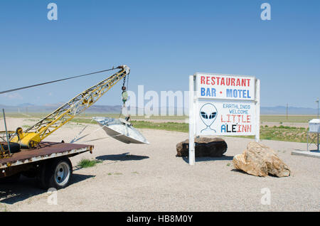 Die kleine Ale'Inn in Rachel Nevada außerhalb von Area 51. Stockfoto