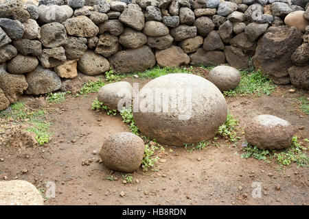 Nabel der Welt, Nabel des Lichts, Te Pito Kura, Osterinsel Stockfoto