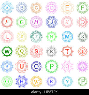 Einfachen Monogramm Design-Vorlage Stockfoto