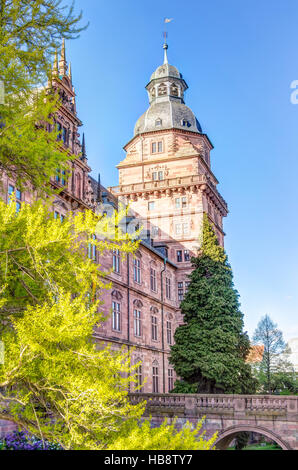 Schloss Johannisburg in Aschaffenburg Stockfoto