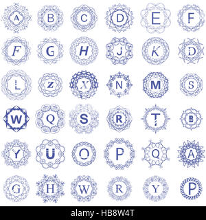 Einfachen Monogramm Design-Vorlage Stockfoto