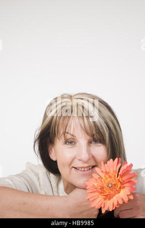 orangefarbene Blume Stockfoto