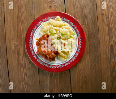 Italienische Pasta Orecchiette Stockfoto