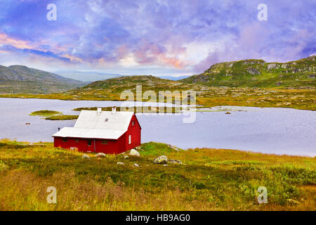 Haus in Buskerud Region von Norwegen Stockfoto