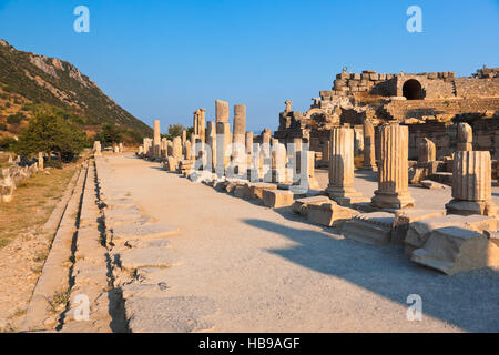 Alte Ruinen in Ephesus-Türkei Stockfoto