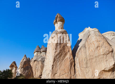 Felsformationen in Cappadocia Türkei Stockfoto