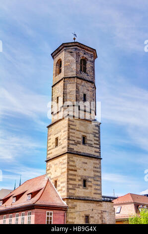 Turm der St. Pauls Kirche in Erfurt Stockfoto